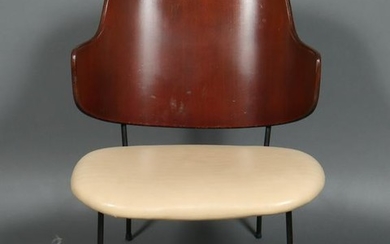 Danish Mid-Century Upholstered Bentwood Side Chair