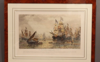 David Law (1831-1901), vervaardigd door, The Spanish Armada, sailing from...