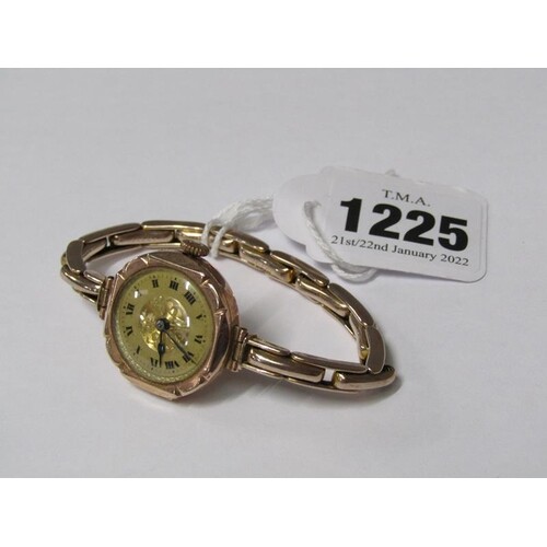 EARLY 20c 9ct GOLD LADIES WRISTWATCH