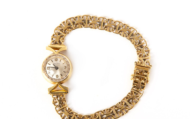 EIGER LUXE. A jewellery watch, 18K gold, first half of the 20th century.