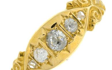 Early 20th century 18ct gold diamond ring