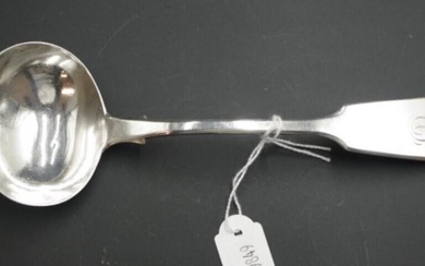 Early Victorian sterling silver sauce ladle