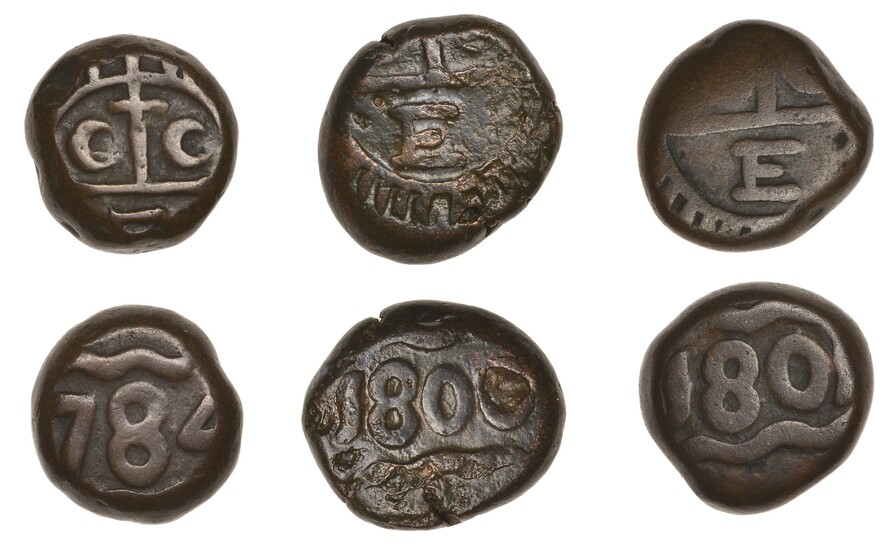 East India Company, Madras Presidency, Early coinages, copper Dudus or 10 Cash...