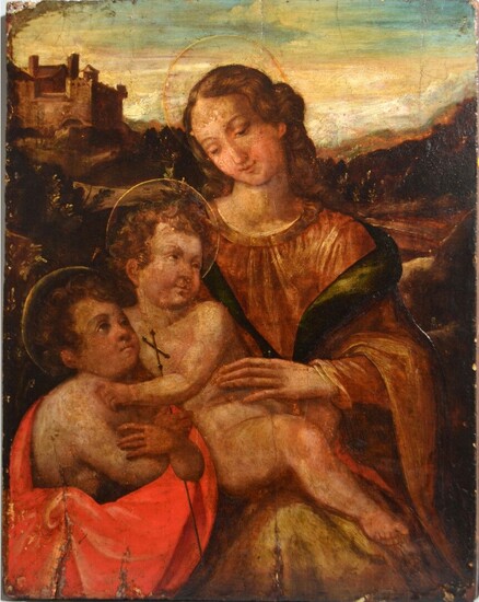 Ecole italienne vers 1580 "Vierge à l'Enfant... - Lot 125 - Actéon - Compiègne Enchères