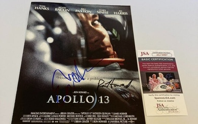Ed Harris & Ron Howard Signed Autographed Apollo 13 Movie Poster JSA COA