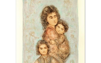 Edna Hibel (1917-2014) "Catherine and Children" Limited Edition Lithograph on Paper