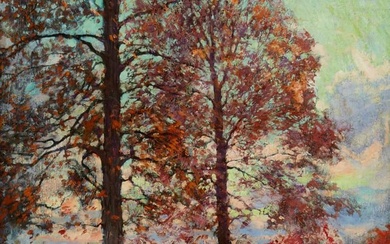 Emile Albert Gruppe (1896-1978), Fall landscape
