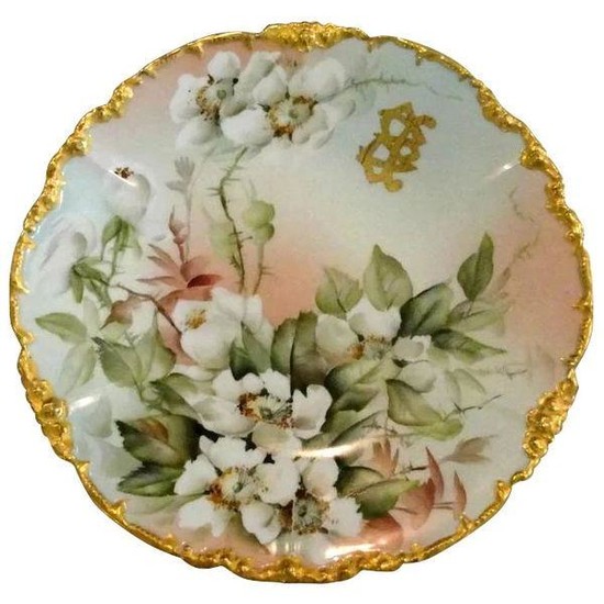 Ester Miler Insignia Hand Painted Signed Limoges