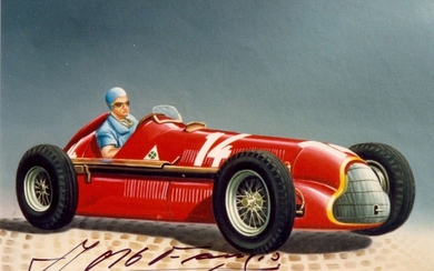 FANGIO JUAN MANUEL: (1911-1995) Argentine Motor Racing Driver, Formula One World Champion 1951, 1954...
