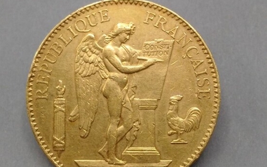 FRANCE Une pièce de 100 francs or - 1878 Toutes les pièces d'or sont conservées...