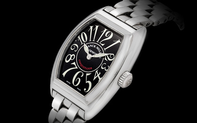 FRANCK MULLER, STAINLESS STEEL WRISTWATCH WITH BRACELET CASE NO. 808