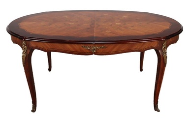 FRENCH ROSEWOOD MAHOGANY LOUIS XV STYLE TABLE C 1950