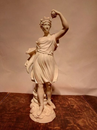 Figure of Demeter - Porcelain, Biscuit
