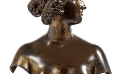 Firenze, secolo XVIII BUSTO DI VENERE bronzo con tracce...