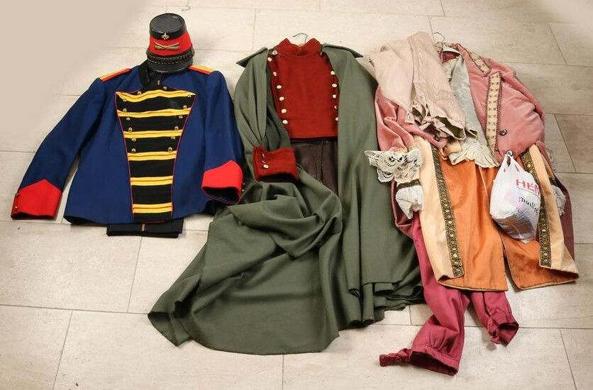 Four old theater costumes
