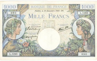 France 1000 Francs 1940