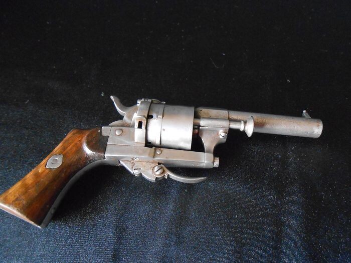 France - 19th century - E LLefaucheux - Pinfire (Lefaucheux) - Pistol - 7mm Cal