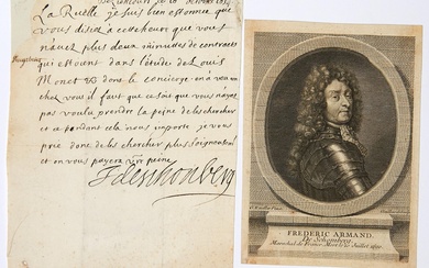Frédéric Armand, duc de SCHOMBERG, Maréchal... - Lot 25 - Vermot et Associés