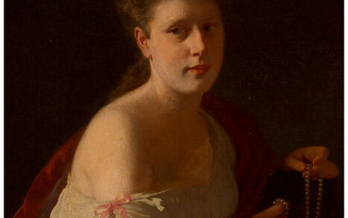 Friedrich Kraus (1826-1894), Woman in an interior