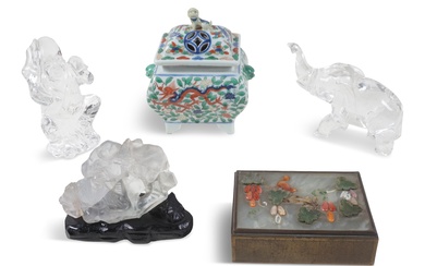 GROUP OF FIVE CHINESE OBJECTS