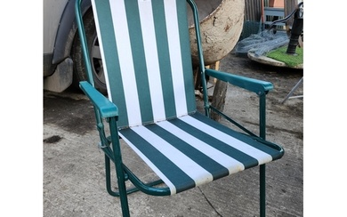 Garden stripey folding chair