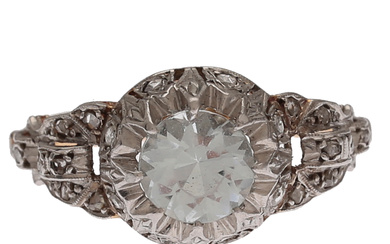 Gemstones ring, mid 20th Century.