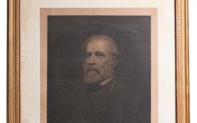 General Robert E. Lee Early Portrait Etching