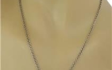 Georg Jensen Vintage Sterling Silver Horse Round Pendant Chain Necklace