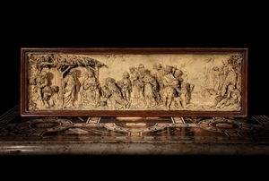 Giovanni Bonazza (Venise, 1654-Padoue, 1736) L'Adoration des Mages, circa 1731 Bas-relief en terre cuite