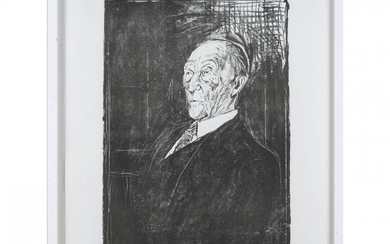 Graham Sutherland (1903 Londres - 1980 ibid), " Portrait du Dr Konrad Adenauer ", 1965,...