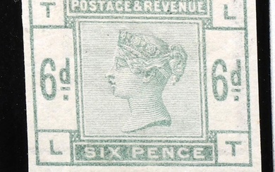 Great Britain 1884 6d Dull Green Stamp.
