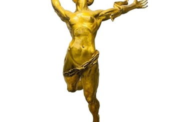 Greg Wyatt, Modern, Massive Bronze Sculpture, 1996 Olympics, Women Athletes