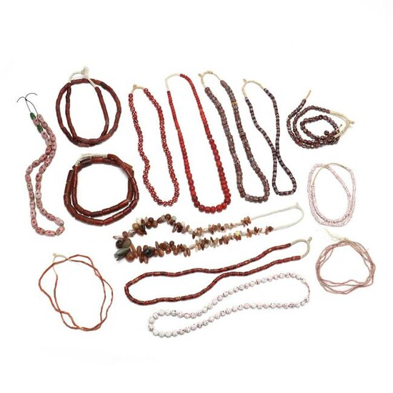 Group of African Trade Bead Necklaces