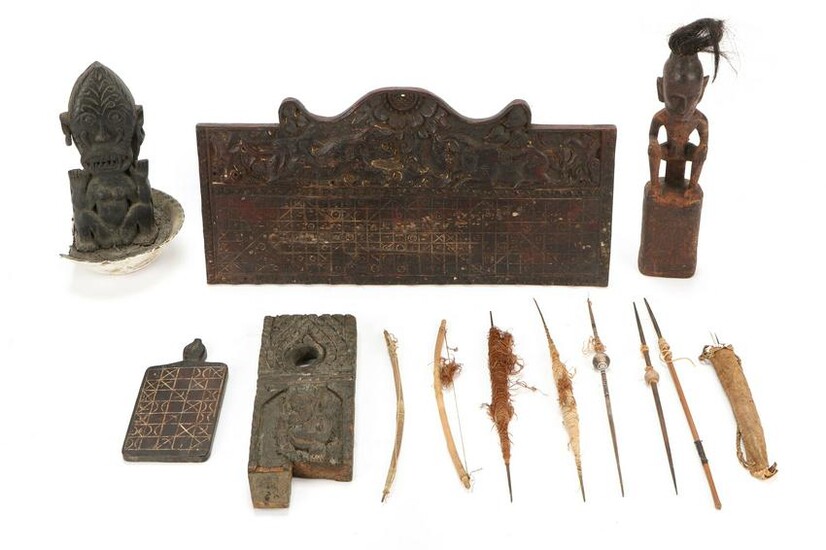 Group of Dayak and Indonesian Artifacts