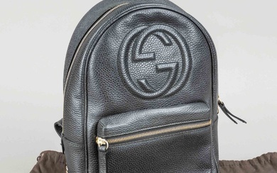 Gucci, Black Soho Chain Backpack, b