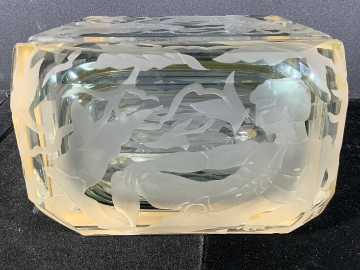 HAWKE Signed Murano Glass ORO K.24 Keepsake Box