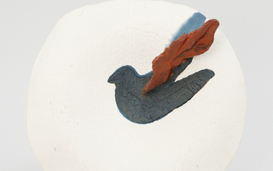 HENRIK ALLERT. Wall sculpture, ceramic, signed.