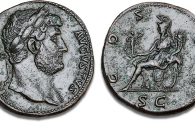 Hadrian, 117–138, Sestertius, Rome, 127, RIC 636, C 342, 27.79 g, speckles...