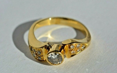 Handmade - 18 kt. Gold - Ring - 0.25 ct Diamonds - Diamonds