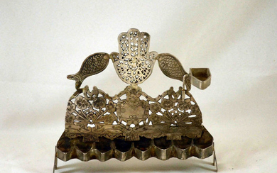 Hannukiah - .840 silver - Tunisia - Early 20th century