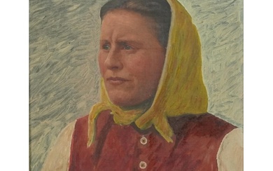 Hans Dahl 1896 - Head and shoulders portrait of a female, la...