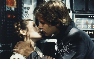 Harrison Ford & Carrie Fisher Dual-Signed "Star Wars: The Empire Strikes Back" 16x20 Photo (Beckett)