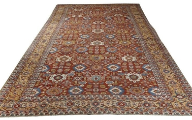 Heriz Carpet, Persia, ca. 1900; 21 ft. 11 in. x 11 ft.