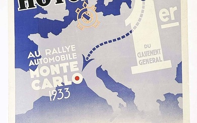 Hotchkiss Rallye Monte Carlo 1933 Vaselle avec Antar L'Huile de France