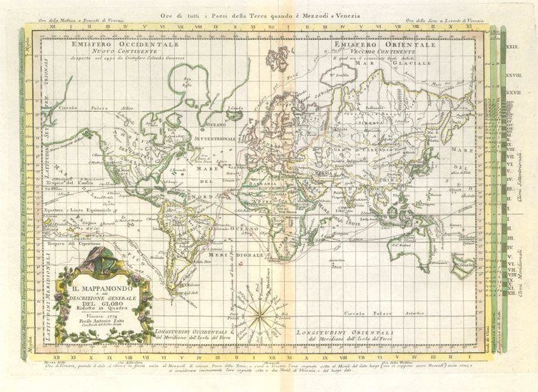 "Il Mappamondo Ridotto in Quadro". World on Mercator
