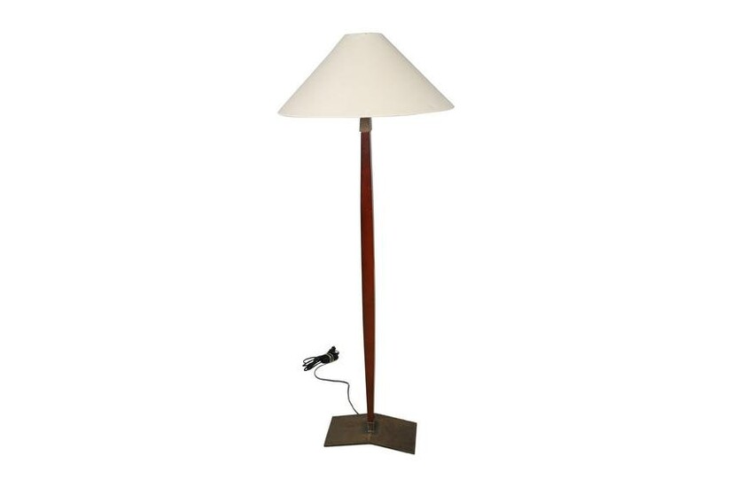 Iron and Wood Floor lamp