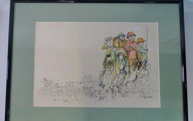 JOS A. SMITH SIGNED ILLUSTRATION ''THE OUTDOOR
