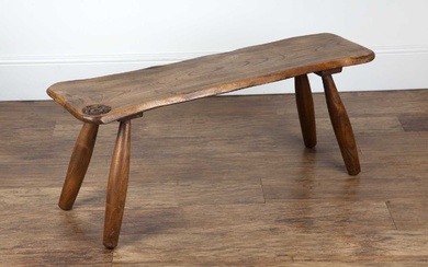Jack Grimble of Cromer elm, coffee table, with carved ros...