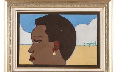 Jacques Gabriel (Haitian, 1934-1988) "Portrait"