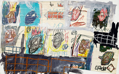 Jean-Michel Basquiat, Untitled (from Famous Negro Athlete Series)